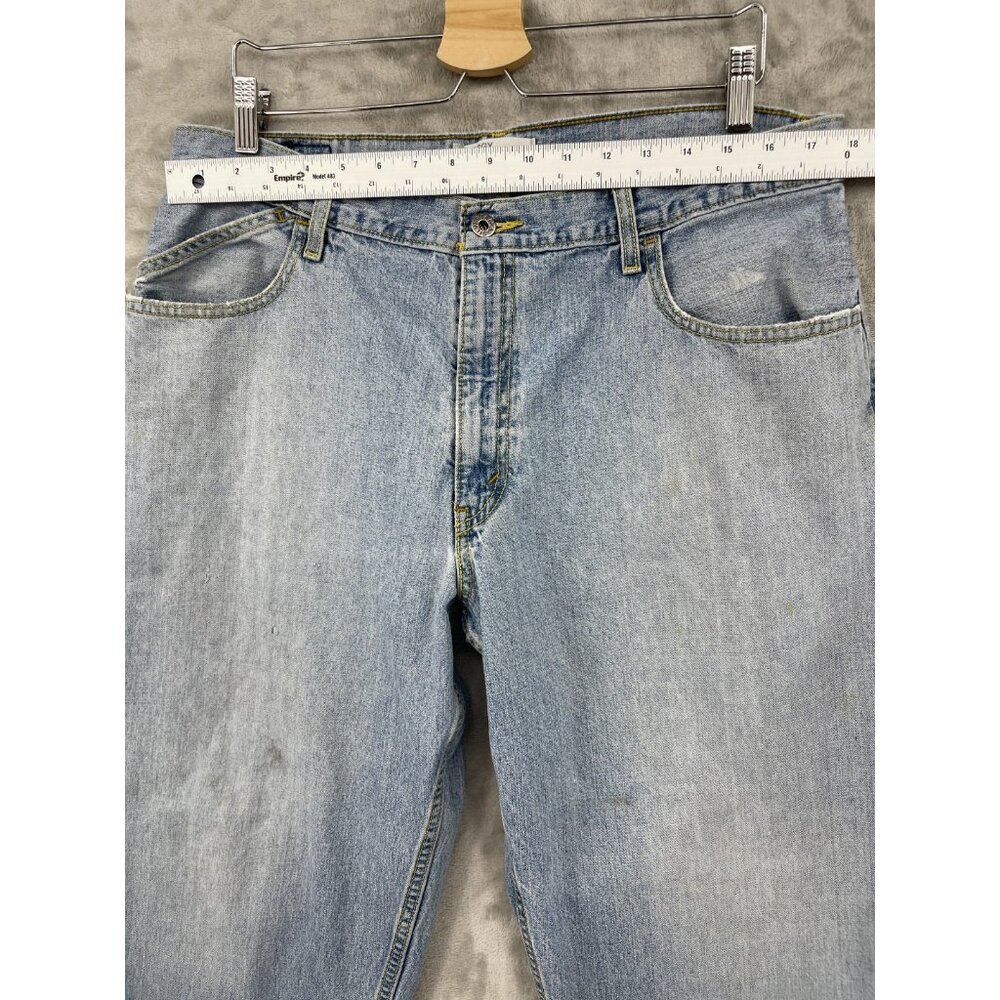 Levi's SilverTab Vintage Size 36x24.5 Cropped Baggy Faded Distressed Jeans - Picture 14 of 16